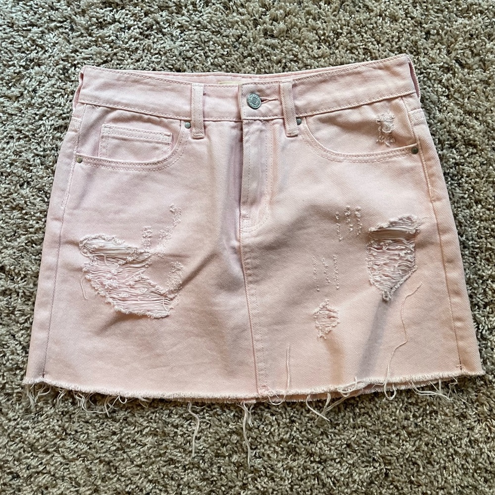 Pink denim skirt , PACSUN, size 24